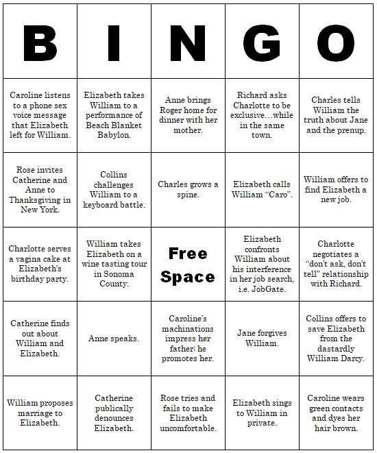 bingo card